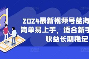 2024最新视频号蓝海项目,简单易上手,适合新手小白,收益长期稳定网赚项目-副业赚钱-互联网创业-资源整合三网合壹|项目站