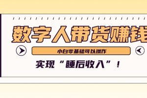 数字人带货2个月赚了6万多,做短视频带货,新手一样可以实现“睡后收入”!网赚项目-副业赚钱-互联网创业-资源整合三网合壹|项目站