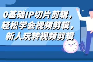 0基础IP切片剪辑,轻松学会视频剪辑,新人玩转视频剪辑网赚项目-副业赚钱-互联网创业-资源整合三网合壹|项目站