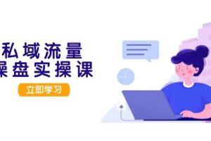 私域流量操盘实操课,从用户调研到成交变现,打造可落地的私域引流策略网赚项目-副业赚钱-互联网创业-资源整合三网合壹|项目站