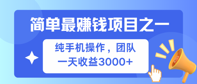 (13308期)简单有手机就能做的项目,收益可观网赚项目-副业赚钱-互联网创业-资源整合三网合壹|项目站