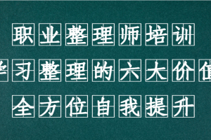 职业整理师培训(新版),学习整理的六大价值,全方位自我提升!网赚项目-副业赚钱-互联网创业-资源整合三网合壹|项目站